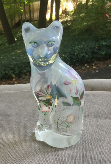 fenton glass cat figurines