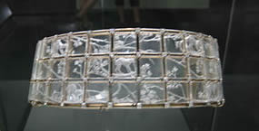 Lalique - Glass cats choker necklace
