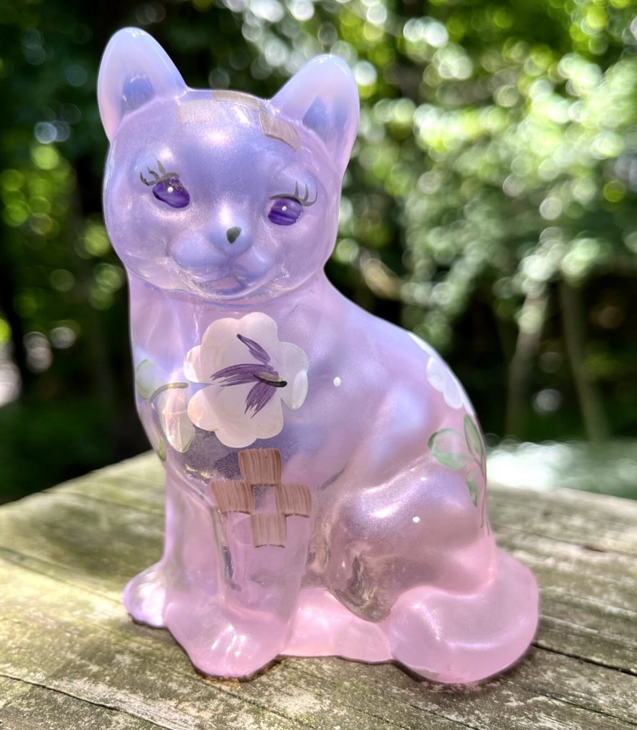 Fenton Glass Cat Figurines Collectible Fenton Cats Glass Kitties