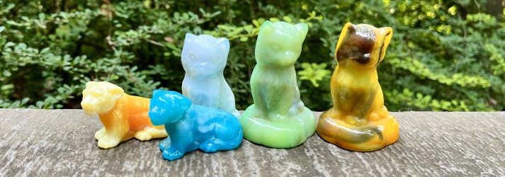 Boyd Glass cat figurines